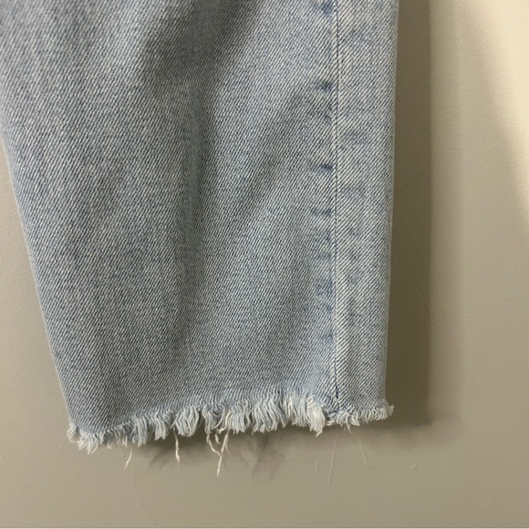 RE/DONE 70s High-Rise Stove Pipe Jeans in Icy Blue - Picture 7 of 10